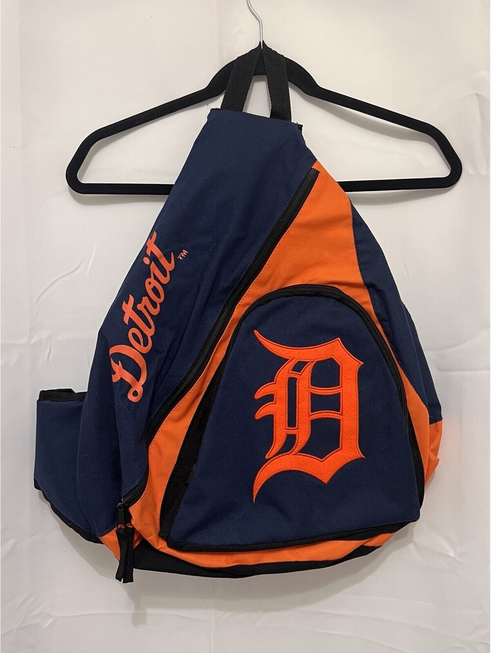 Detroit Tigers MLB Concept One Sling Backpack - Navy & Orange